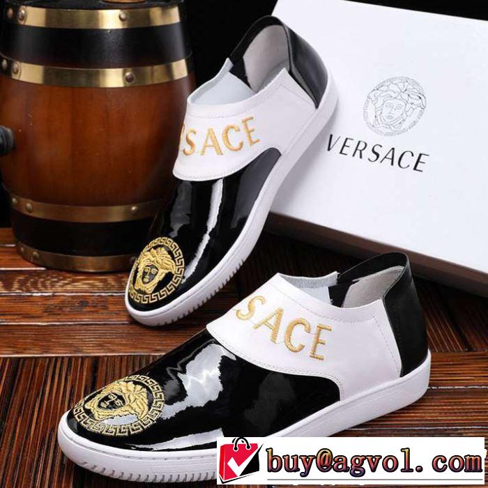 VERSACE ヴェルサーチ カジュアルシューズ  2色可選 2019春夏トレンドアイテム 今季は特に注目ファション