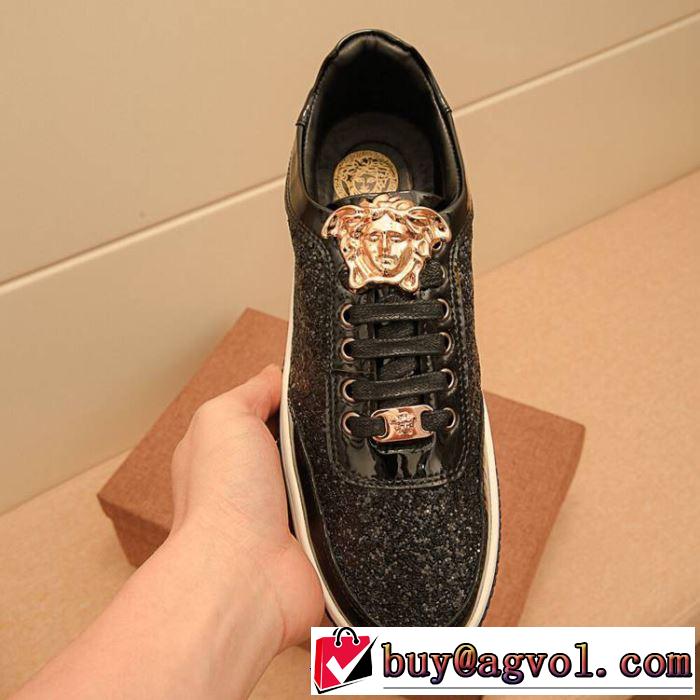 2019春夏のトレンド新商品 ヴェルサーチ VERSACE カジュアルシューズ 3色可選 素敵カジュアル春夏新品