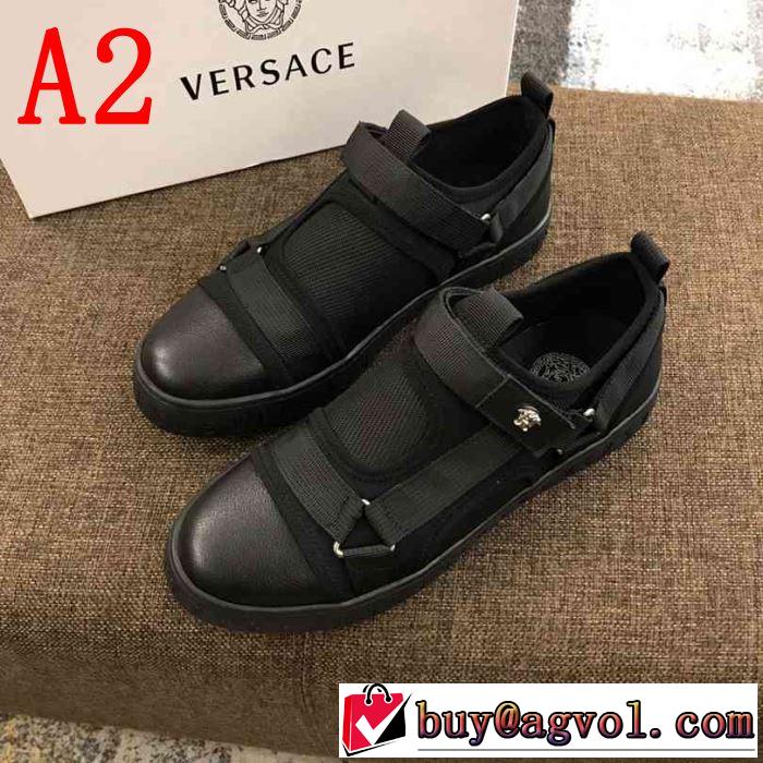 2019年春夏流行ファッション 季節感をプラス人気商品 ヴェルサーチ VERSACE ランニングシューズ 2色可選
