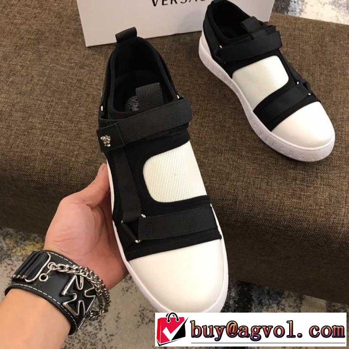 2019年春夏流行ファッション 季節感をプラス人気商品 ヴェルサーチ VERSACE ランニングシューズ 2色可選
