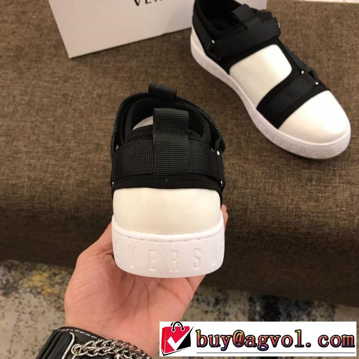 2019年春夏流行ファッション 季節感をプラス人気商品 ヴェルサーチ VERSACE ランニングシューズ 2色可選