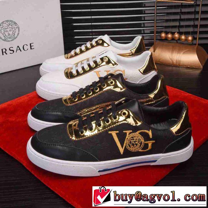 2色可選 カジュアルシューズ ブランドの話題の新作も！2019年春夏シーズンの人気 ヴェルサーチ VERSACE