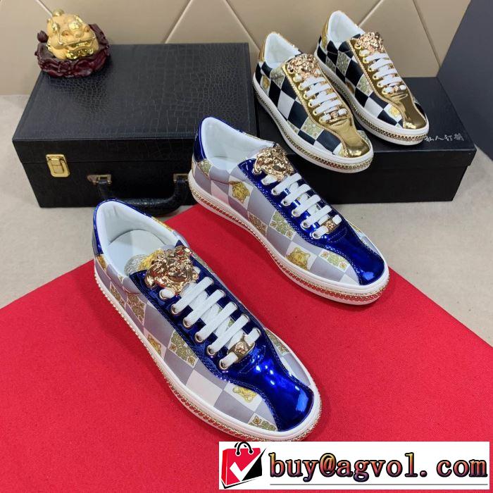 カジュアルシューズ 2色可選 絶妙にオシャレ人気アイテム 2019年春夏シーズンの人気 ヴェルサーチ VERSACE