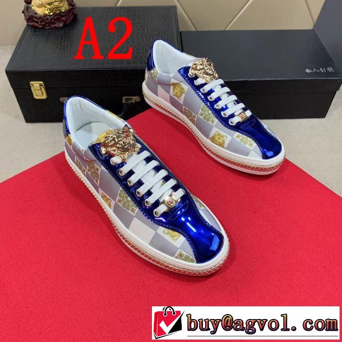カジュアルシューズ 2色可選 絶妙にオシャレ人気アイテム 2019年春夏シーズンの人気 ヴェルサーチ VERSACE
