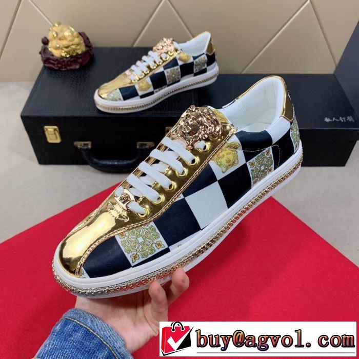 カジュアルシューズ 2色可選 絶妙にオシャレ人気アイテム 2019年春夏シーズンの人気 ヴェルサーチ VERSACE