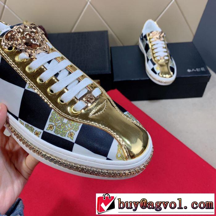 カジュアルシューズ 2色可選 絶妙にオシャレ人気アイテム 2019年春夏シーズンの人気 ヴェルサーチ VERSACE