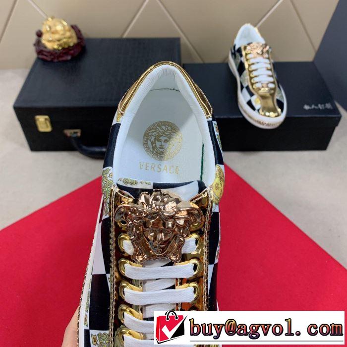 カジュアルシューズ 2色可選 絶妙にオシャレ人気アイテム 2019年春夏シーズンの人気 ヴェルサーチ VERSACE