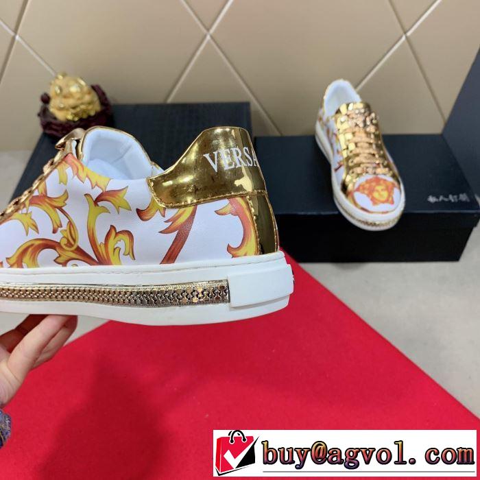 ヴェルサーチ VERSACE カジュアルシューズ 2色可選海外セレブは大人気  2019年夏の一押しファッションアイテム