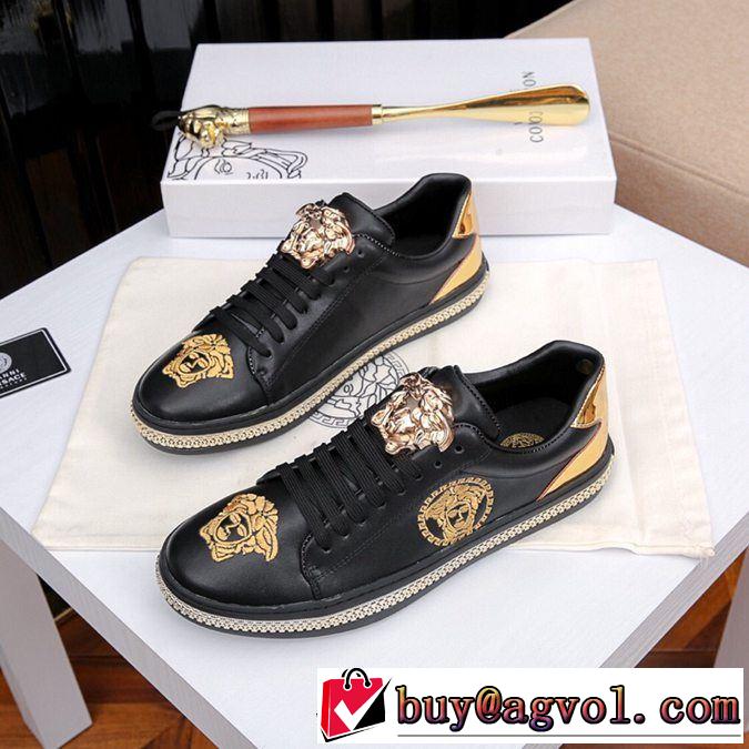2色可選 カジュアルシューズ ヴェルサーチ VERSACE 春夏！大人カジュアル 2019春夏のトレンド新商品