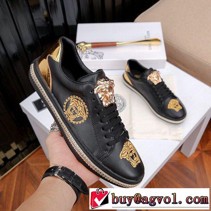 2色可選 カジュアルシューズ ヴェルサーチ VERSACE 春夏！大人カジュアル 2019春夏のトレンド新商品