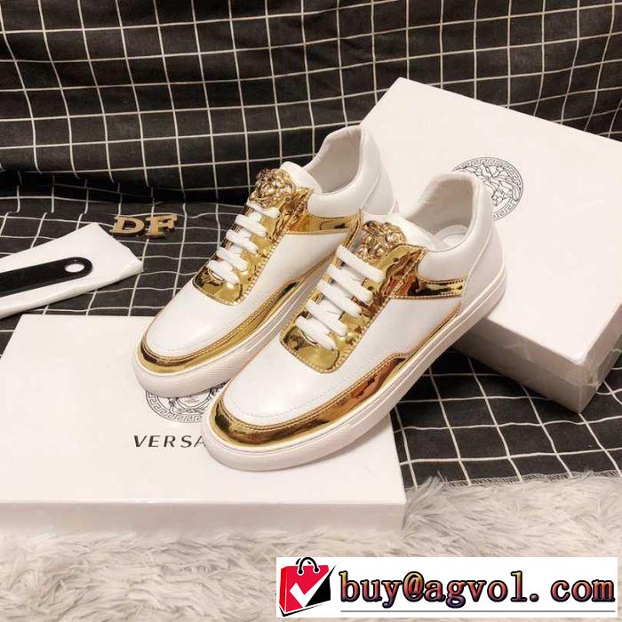 カジュアルシューズ 2色可選 ヴェルサーチ VERSACE 2019年春夏流行ファッション 今年の正解大人気新作
