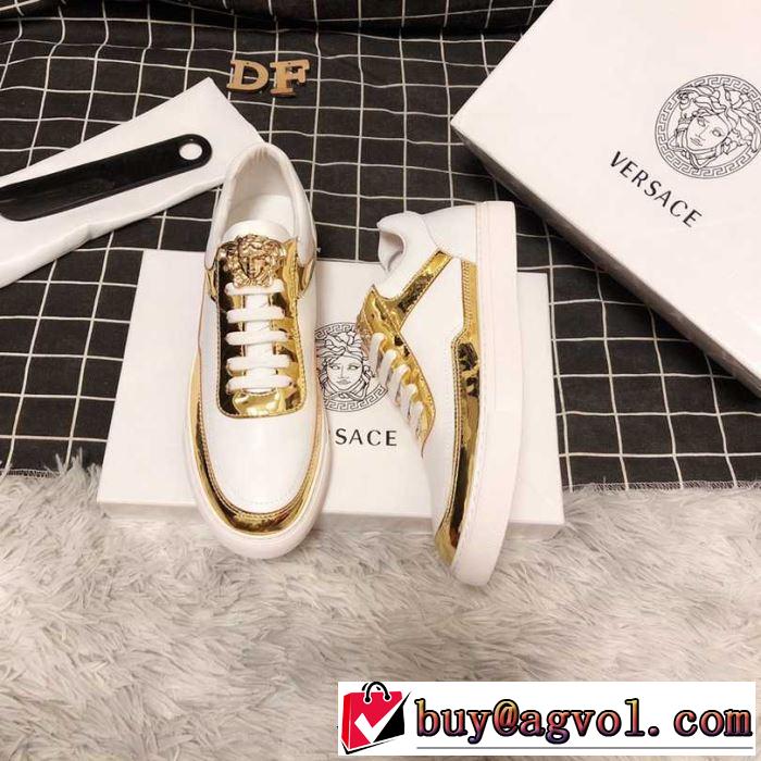 カジュアルシューズ 2色可選 ヴェルサーチ VERSACE 2019年春夏流行ファッション 今年の正解大人気新作