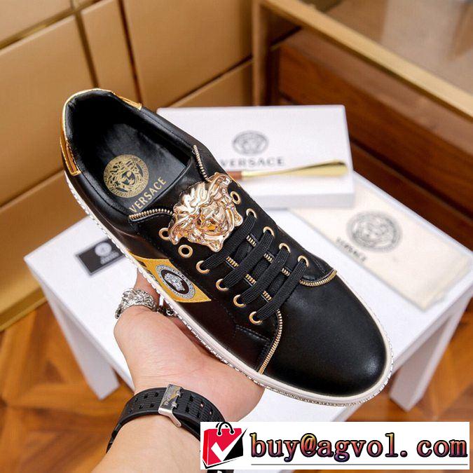 ヴェルサーチ VERSACE カジュアルシューズ 2色可選 春夏の流行りトップス 【2019春夏】最新コレクション