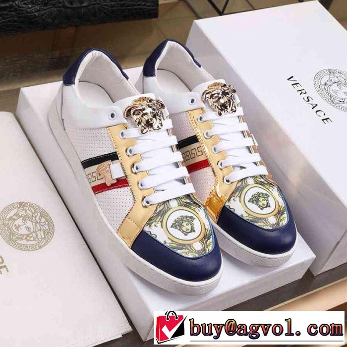 人気ストリートブランド新品 2019年最新ファッション ヴェルサーチ VERSACE カジュアルシューズ