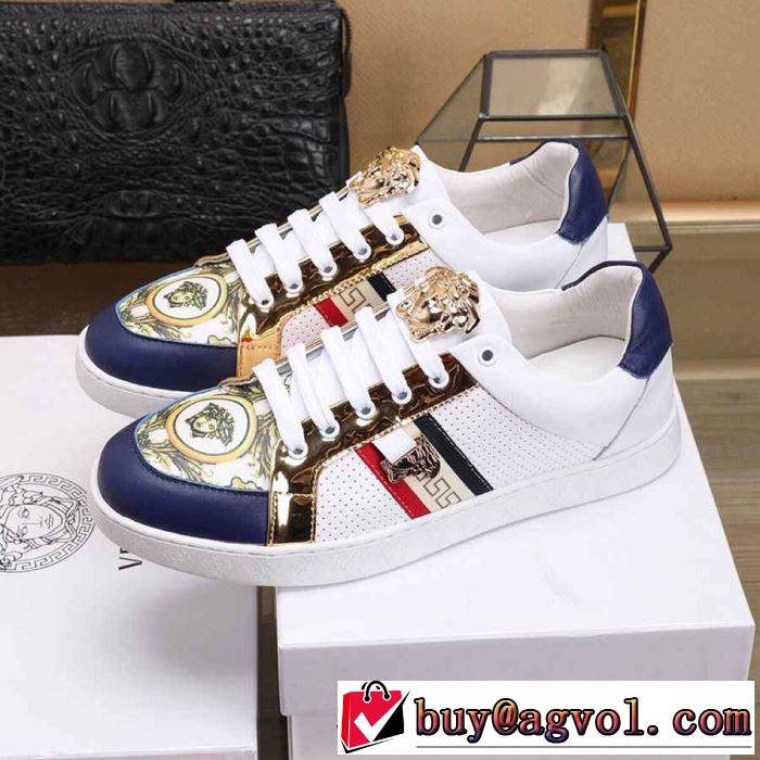 人気ストリートブランド新品 2019年最新ファッション ヴェルサーチ VERSACE カジュアルシューズ