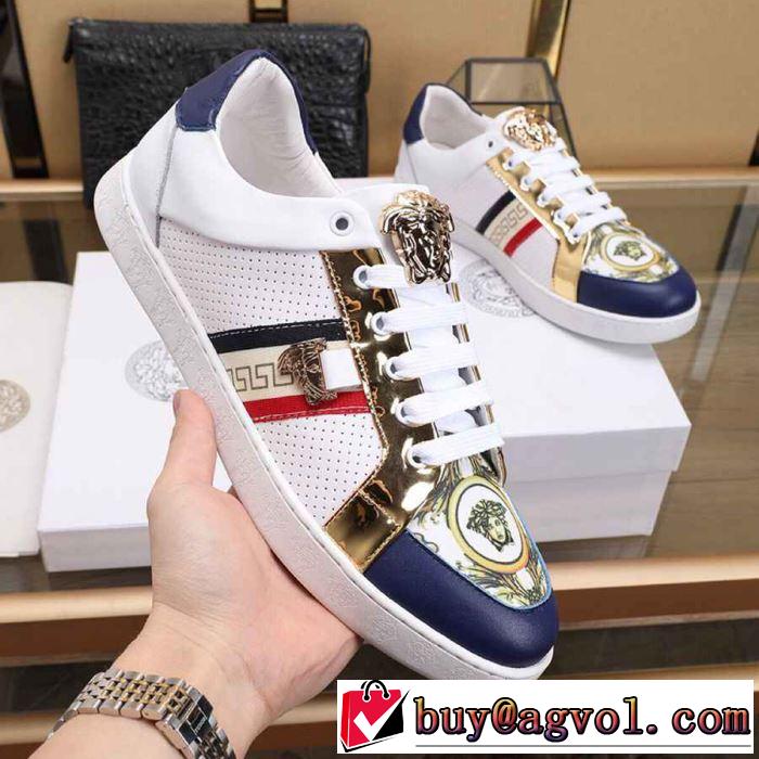 人気ストリートブランド新品 2019年最新ファッション ヴェルサーチ VERSACE カジュアルシューズ