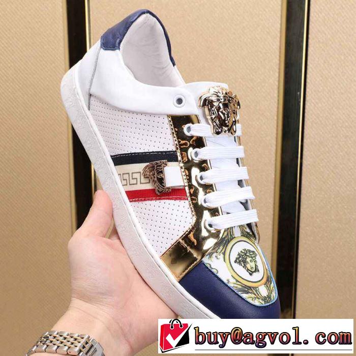 人気ストリートブランド新品 2019年最新ファッション ヴェルサーチ VERSACE カジュアルシューズ