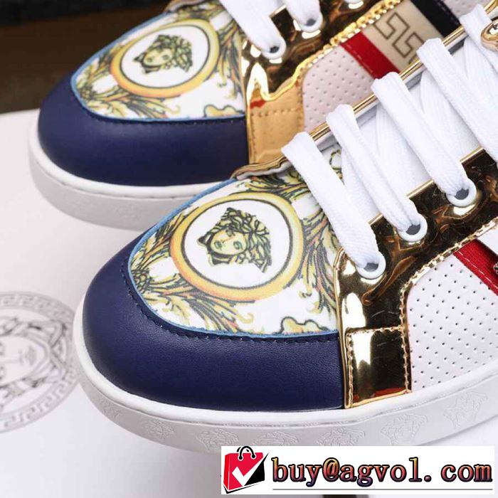 人気ストリートブランド新品 2019年最新ファッション ヴェルサーチ VERSACE カジュアルシューズ