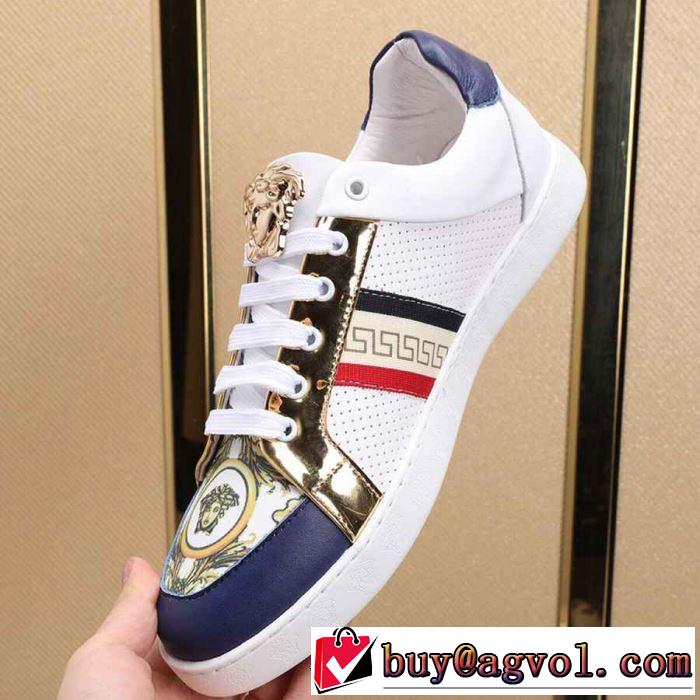 人気ストリートブランド新品 2019年最新ファッション ヴェルサーチ VERSACE カジュアルシューズ