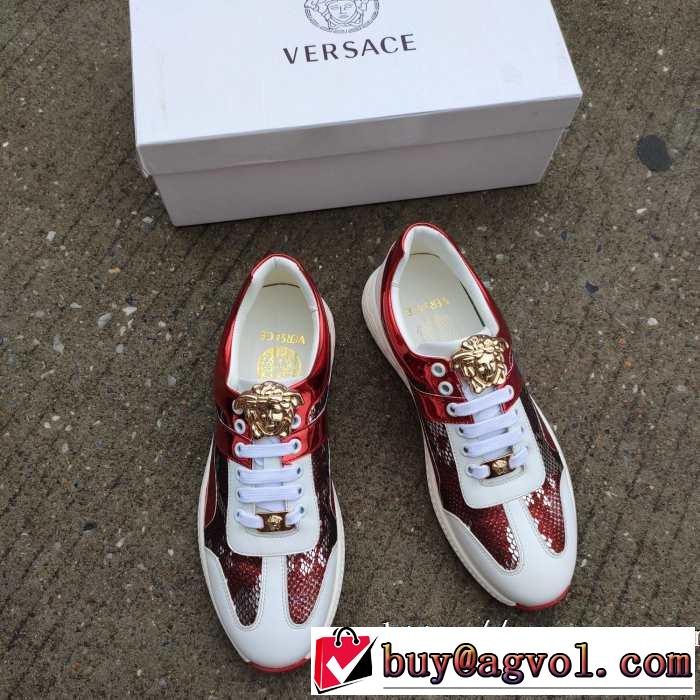 2019秋冬人気色おすすめ ヴェルサーチ人気ブランドの新作秋冬トレンド VERSACE ランニングシューズ 秋トレンドの新定番