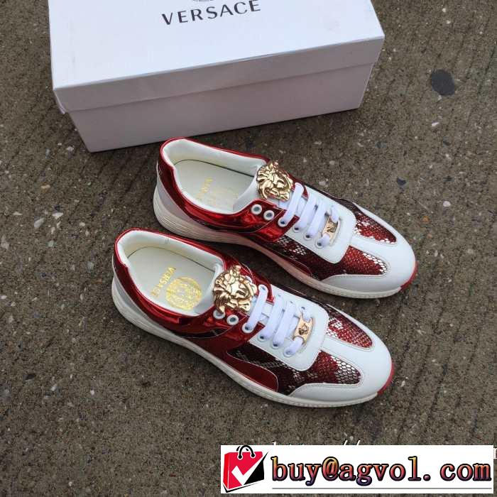 2019秋冬人気色おすすめ ヴェルサーチ人気ブランドの新作秋冬トレンド VERSACE ランニングシューズ 秋トレンドの新定番