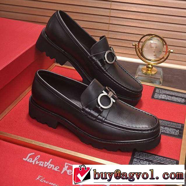 FERRAGAMO ビジネスシューズ 2019春夏トレンドアイテム 大胆にデザインオシャレ新品サルヴァトーレフェラガモ