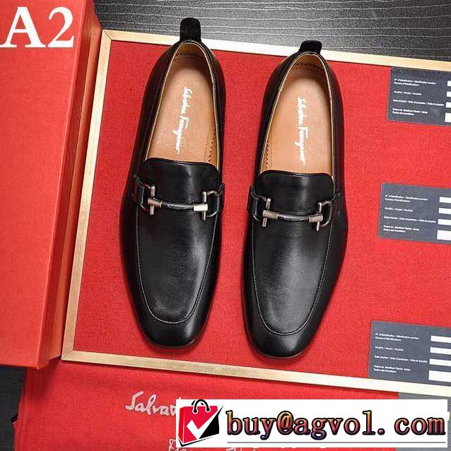 3色可選サルヴァトーレフェラガモ大人っぽく着こなし ビジネスシューズ FERRAGAMO 毎年トレンドアイテムが出る