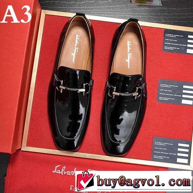 3色可選サルヴァトーレフェラガモ大人っぽく着こなし ビジネスシューズ FERRAGAMO 毎年トレンドアイテムが出る