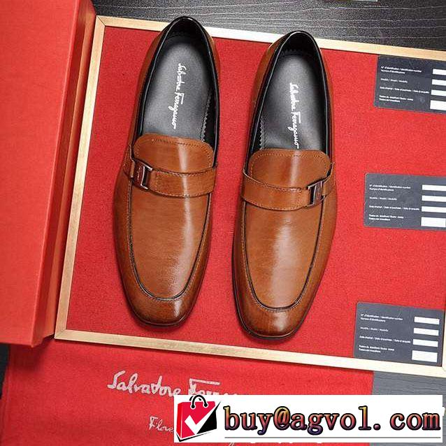 サルヴァトーレフェラガモ 今期注目のブランドトレンド FERRAGAMO ビジネスシューズ  2色可選