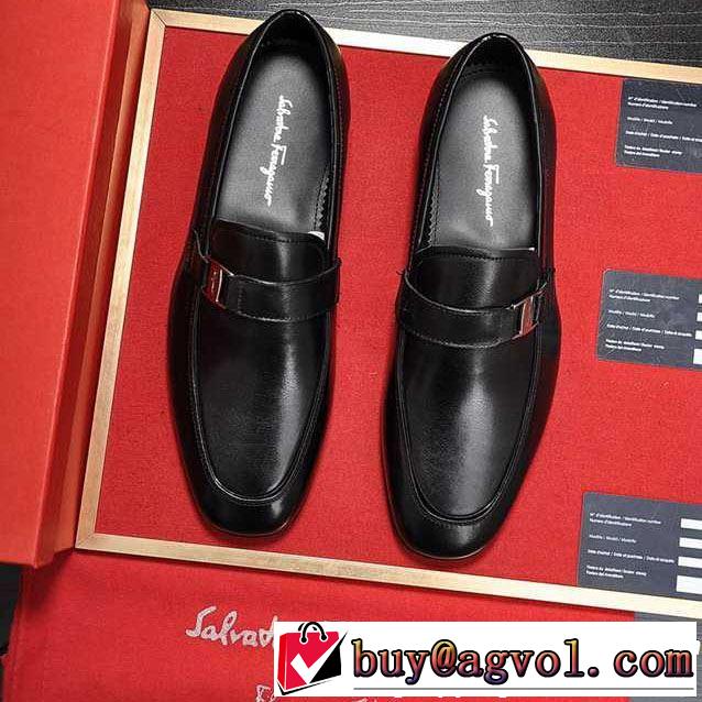 サルヴァトーレフェラガモ 今期注目のブランドトレンド FERRAGAMO ビジネスシューズ  2色可選