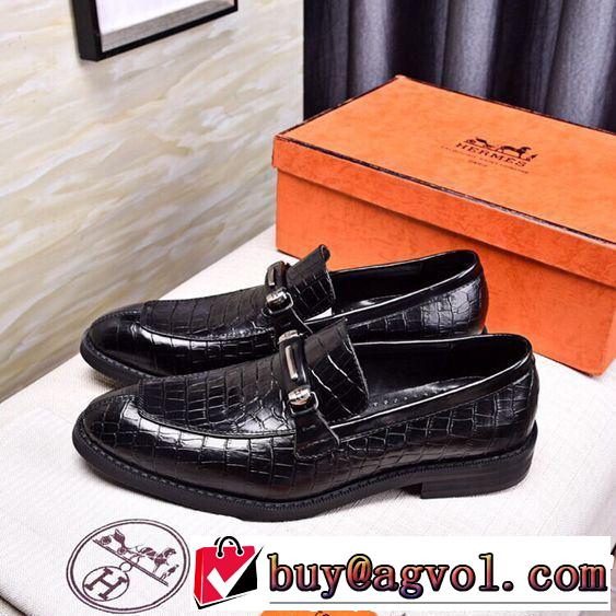 新価格で登場！HERMES 人気セール100%新品 エルメス 革靴限定激安 2019