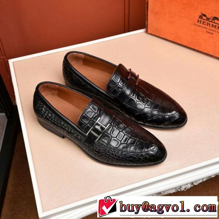 人気商品2019SS エルメス HERMES 最新で男性にもお勧め  ビジネスシューズ お色味たくさん大人気