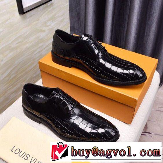 今年春夏ファション流行り LOUIS VUITTON 2019限定 男性に人気 ルイ ヴィトン 革靴王道コンビ