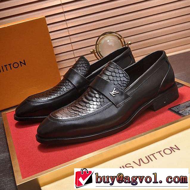 2色可選 着るだけで上品なスタイル ルイ ヴィトン LOUIS VUITTON ビジネスシューズ【2019年】夏のファッション