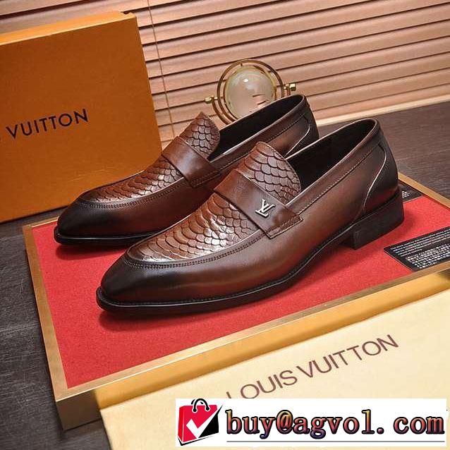 2色可選 着るだけで上品なスタイル ルイ ヴィトン LOUIS VUITTON ビジネスシューズ【2019年】夏のファッション