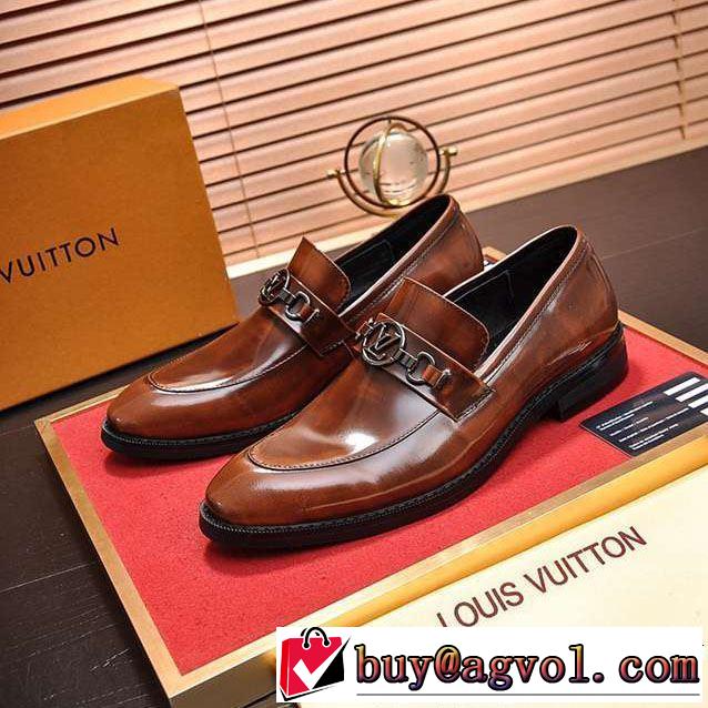 【2019年】夏のファッション デザイン抜群のアイテム ルイ ヴィトンビジネスシューズ 2色可選 LOUIS VUITTON