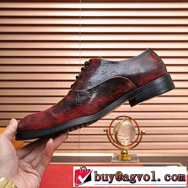 夏先に大活躍するルイ ヴィトン大人っぽく着こなし LOUIS VUITTON 2019SSのトレンド商品 ビジネスシューズ 2色可選