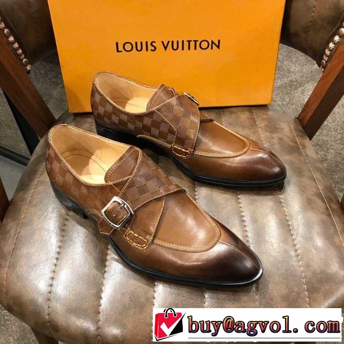 送料込み 希少品 2色可選 ルイ ヴィトン LOUIS VUITTON ビジネスシューズ2019夏ファション新品