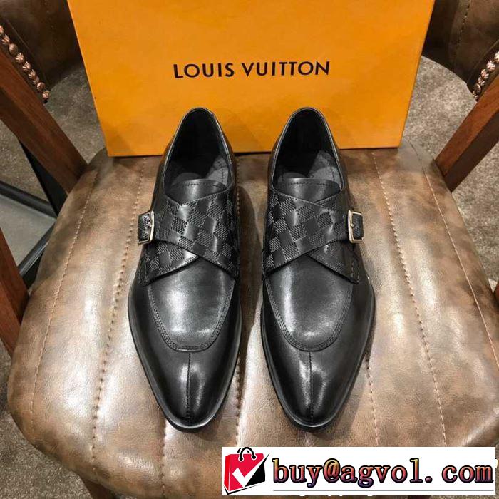 送料込み 希少品 2色可選 ルイ ヴィトン LOUIS VUITTON ビジネスシューズ2019夏ファション新品