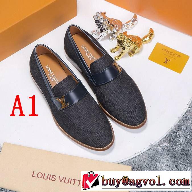 クールな印象を引き立て ビジネスシューズ 2019年春夏シーズンの人気 2色可選 ルイ ヴィトン LOUIS VUITTON クラシカルな雰囲気