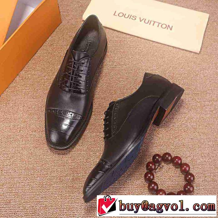 2019春夏は人気定番 ビジネスシューズ 派手すぎず 2色可選 ルイ ヴィトン LOUIS VUITTON 今期のトレンド定番アイテム