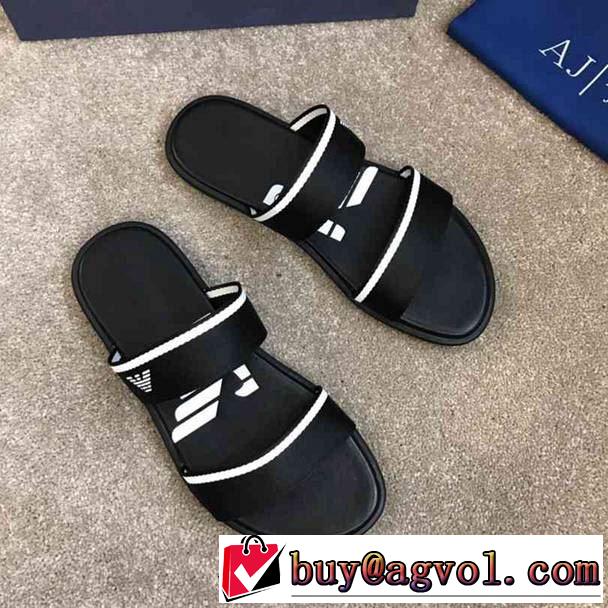 サンダル トレンド感があって涼しげ アルマーニ ARMANI 2019年最新ファッション 2色可選 ブランドの話題の新作も！ 