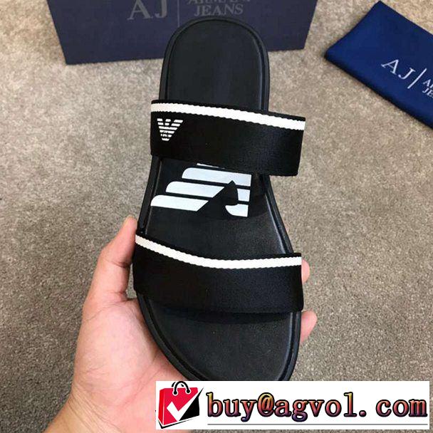 サンダル トレンド感があって涼しげ アルマーニ ARMANI 2019年最新ファッション 2色可選 ブランドの話題の新作も！ 
