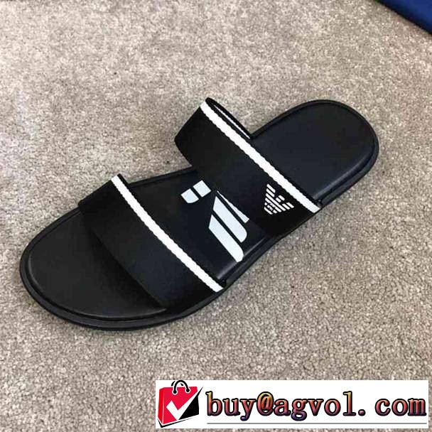 サンダル トレンド感があって涼しげ アルマーニ ARMANI 2019年最新ファッション 2色可選 ブランドの話題の新作も！ 