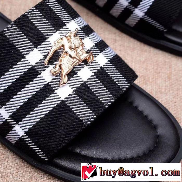 バーバリー BURBERRY トレンドアイテムとして継続 サンダル 大胆なデザイン 3色可選 大人カジュアル夏ファッション2019
