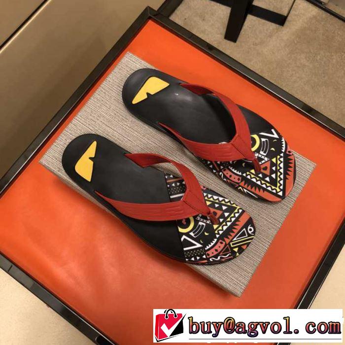 大人っぽく着こなし フェンディ2019春夏 FENDI トングサンダルカジュアルファッションを楽しもう