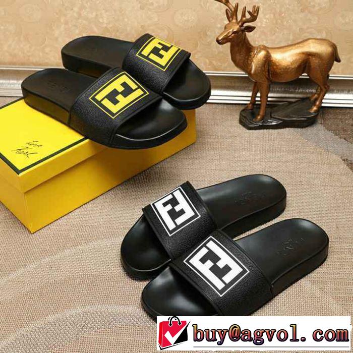 最も目立ったブランド新品 フェンディ FENDI 2色可選  トングサンダル《2019年》今、注目のストリート