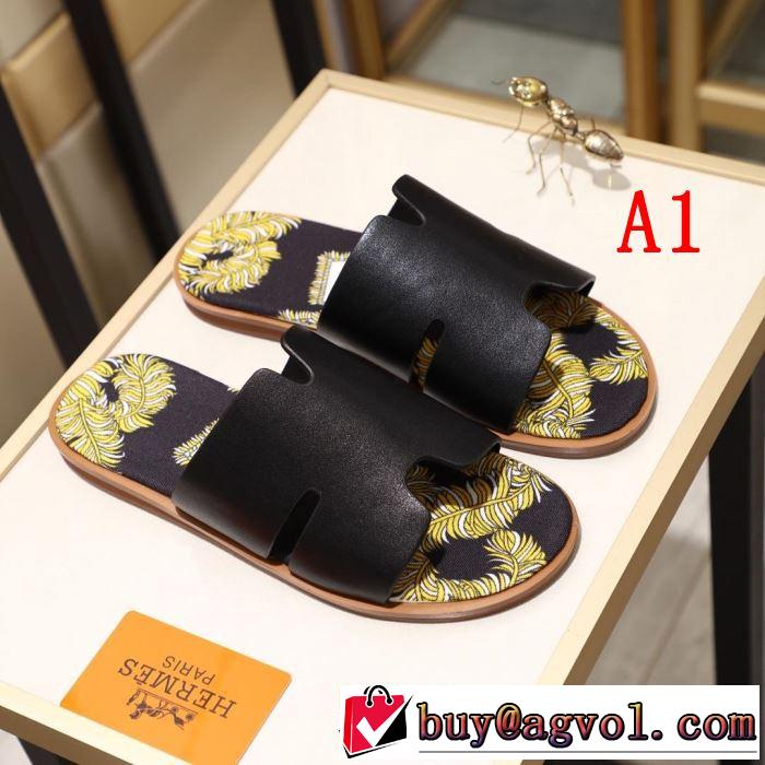 3色可選  ゆったり感のあるアイテム サンダル 2019年夏の一押しファッションアイテム エルメス HERMES 