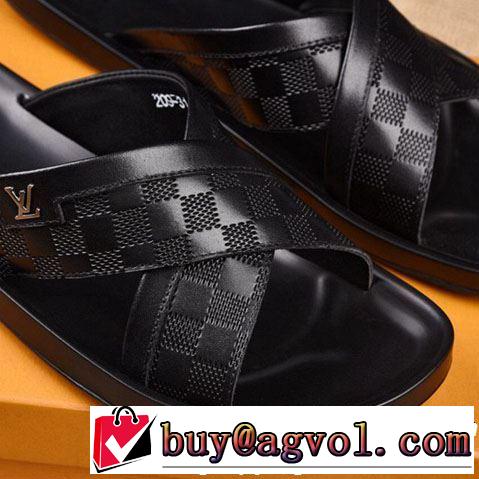 LOUIS VUITTON 2色可選  すっきりした印象にサンダル ルイ ヴィトン夏にぴったり上品