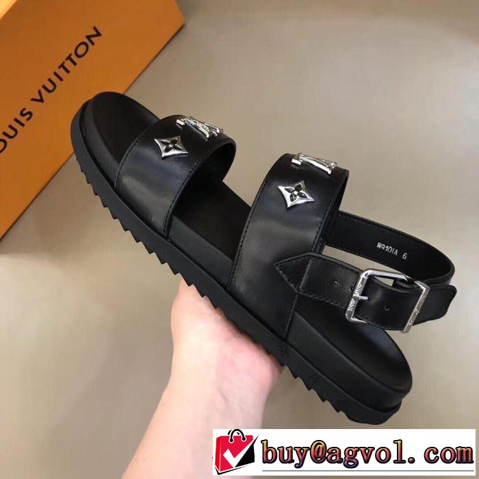 サンダル 清潔感のある肌見せ ルイ ヴィトン 魅力的な今年らしい LOUIS VUITTON おしゃれな夏ファッション2019 